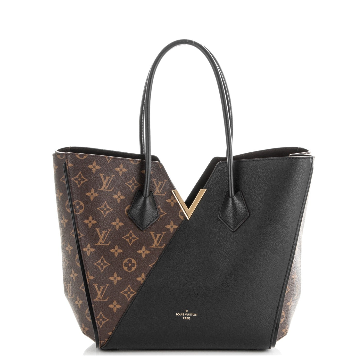 Louis Vuitton Calfskin Monogram Kimono Tote Black 1 of 6