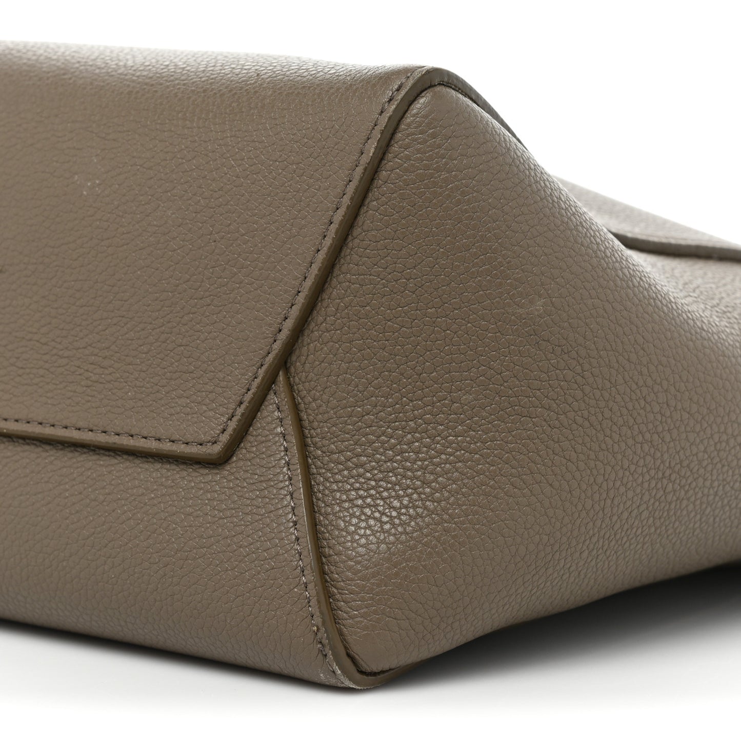 Soft Grained Calfskin Small Sangle Bucket Bag Taupe