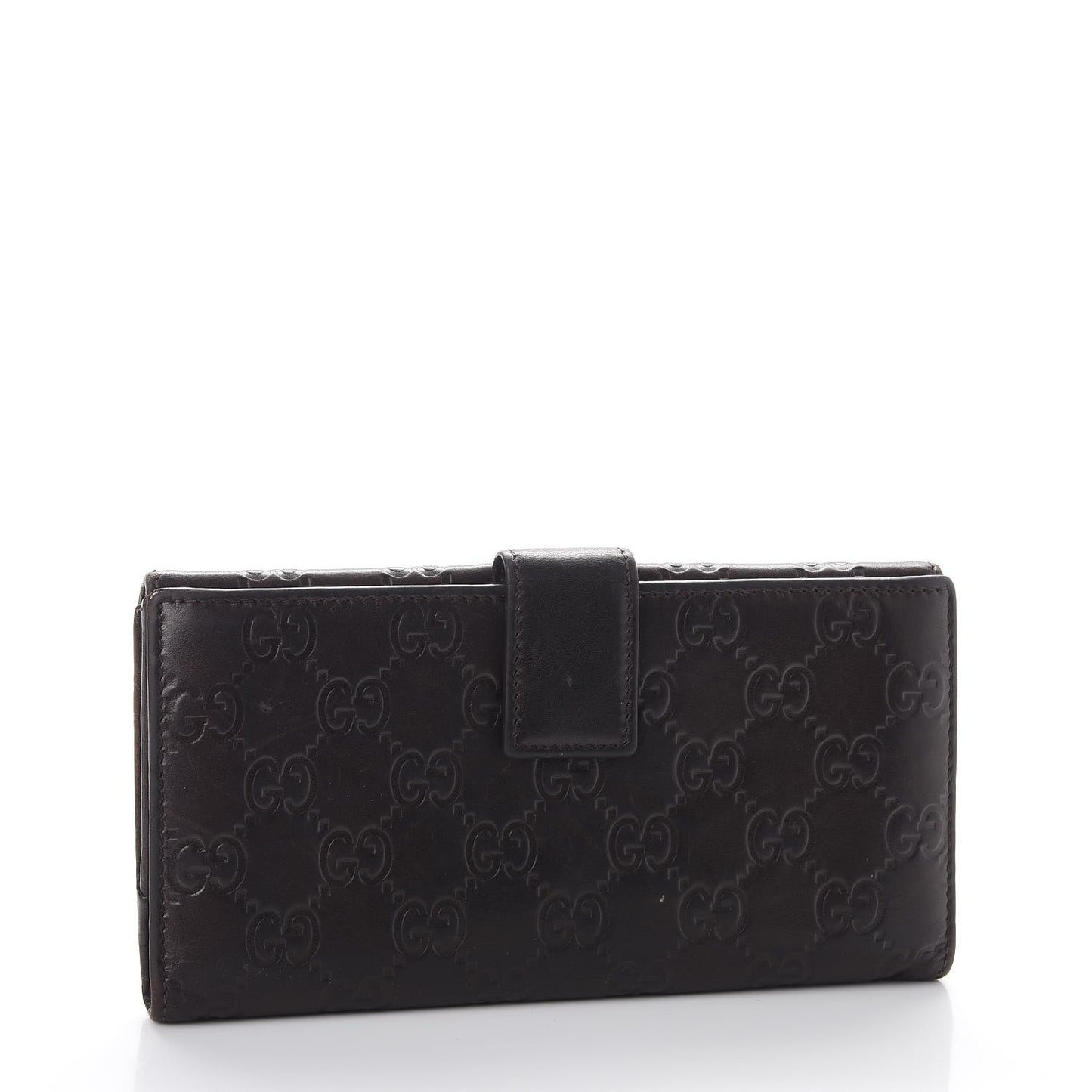 Guccissima Horsebit Continental Wallet Brown