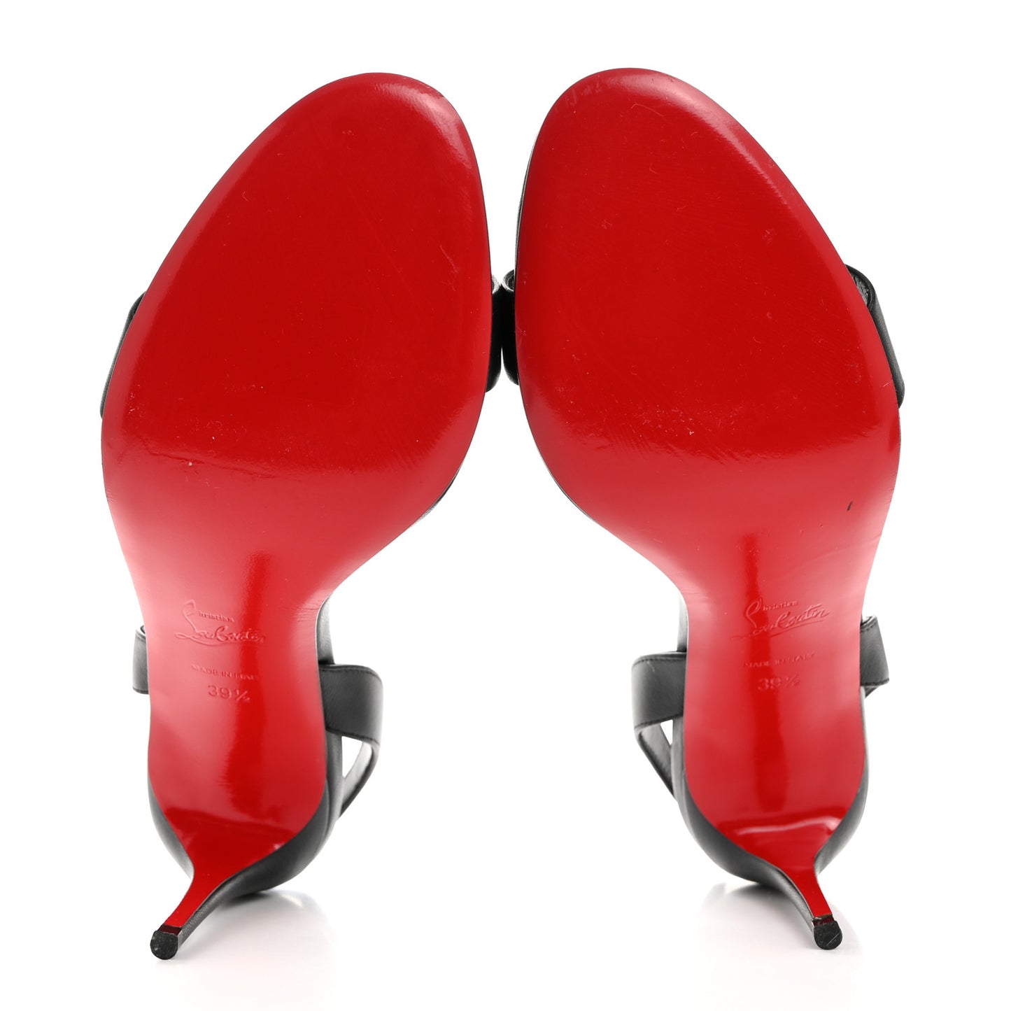 Calfskin O Marylin 85 Slingback Sandal Heels 39.5 Black