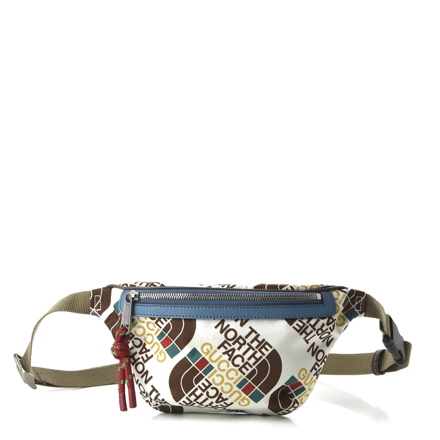 Gucci X THE NORTH FACE Econyl Nylon Belt Bag White Sky Blue 1 of 12