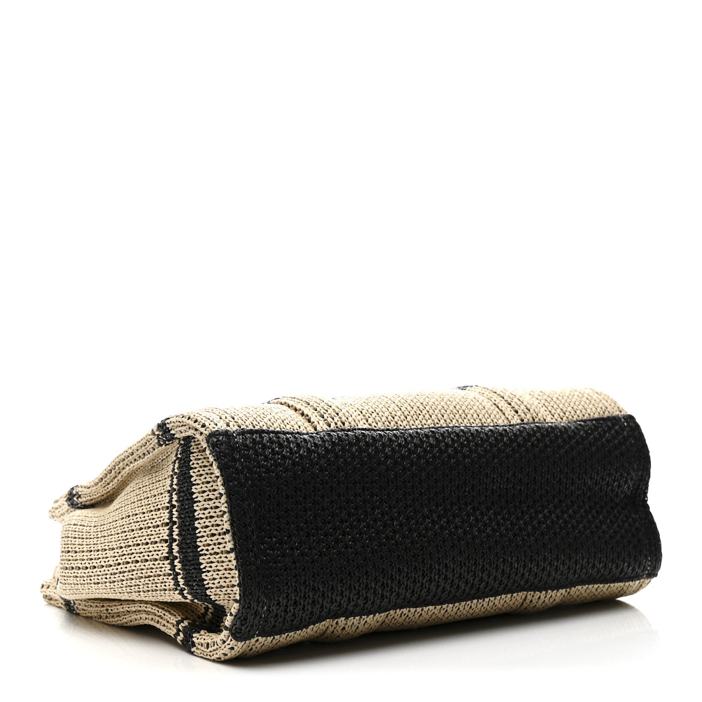 Straw Jacquard Medium The Traveler Tote Bag Natural