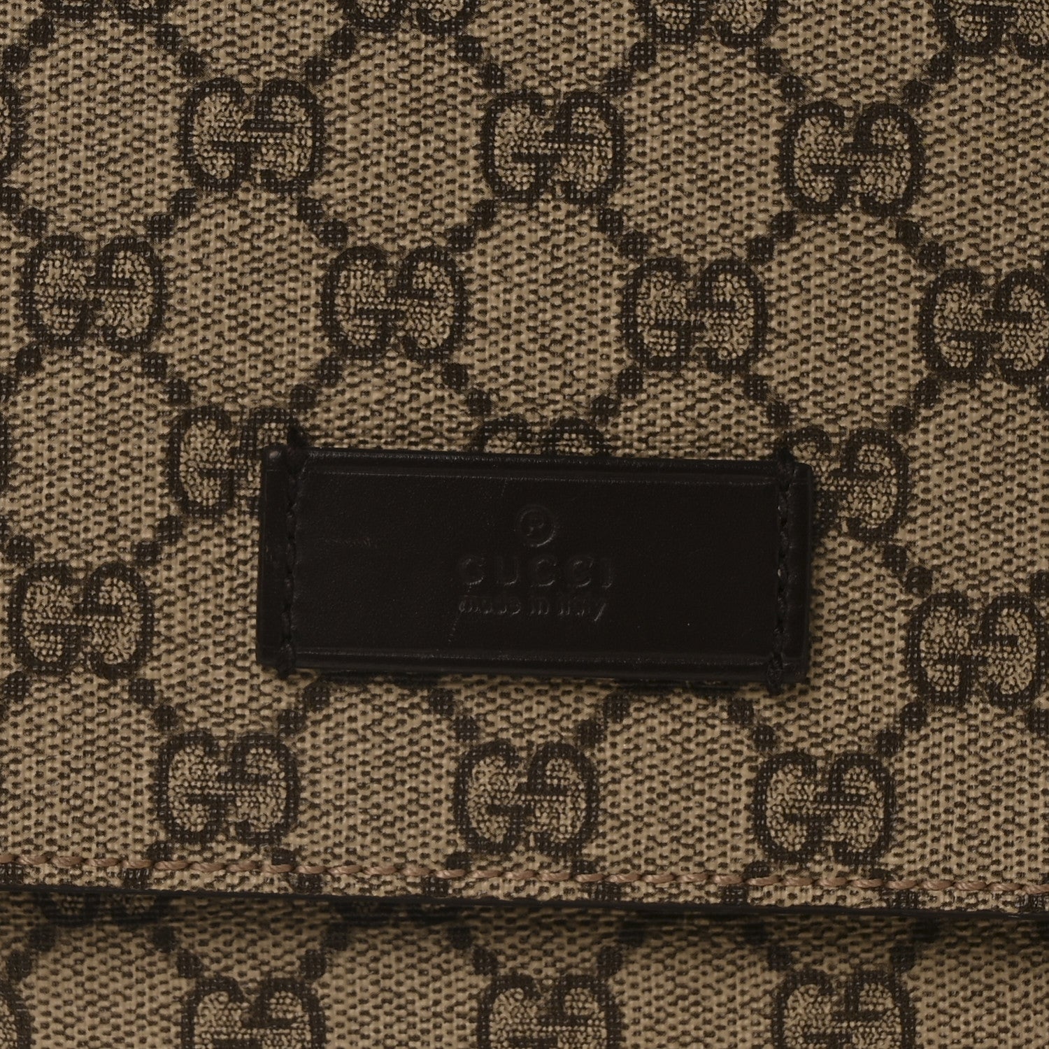 Gucci GG Plus Monogram Messenger Diaper Bag Dark Brown 8 of 10
