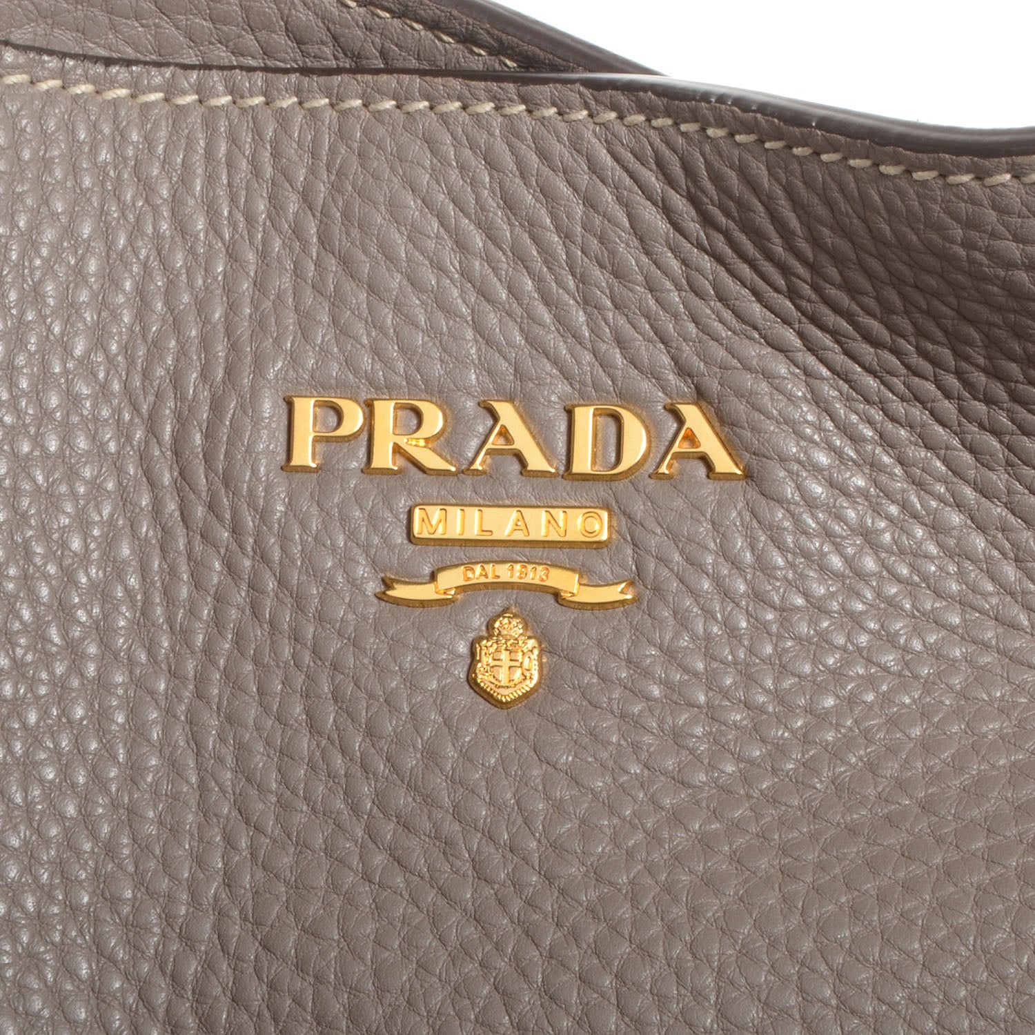 Prada Vitello Daino Hobo Argilla 3 of 10