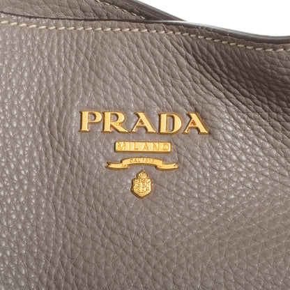 Prada Vitello Daino Hobo Argilla 3 of 10