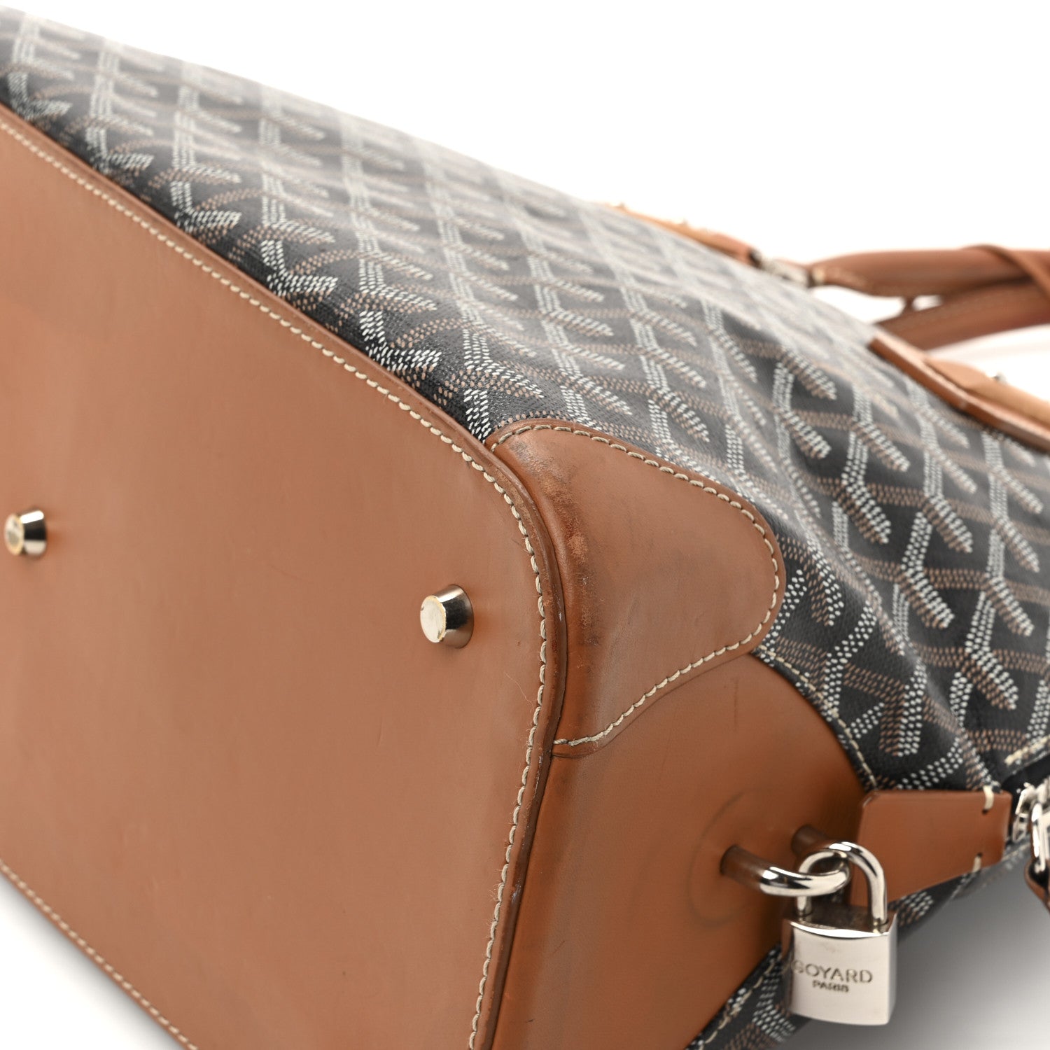 Goyard Goyardine Sac Vendome MM Black Gold 11 of 21