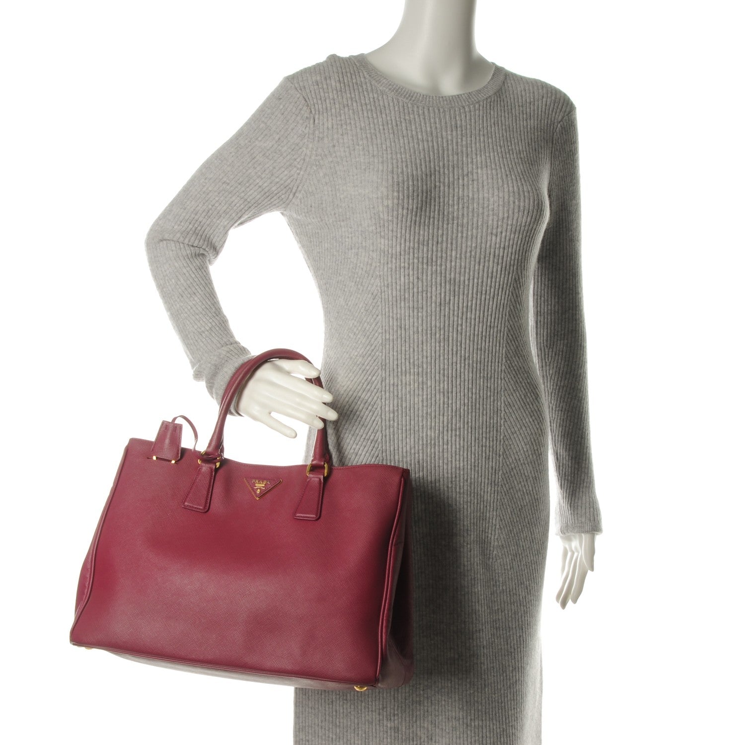 Prada Saffiano Lux Large Tote Ametista 2 of 8