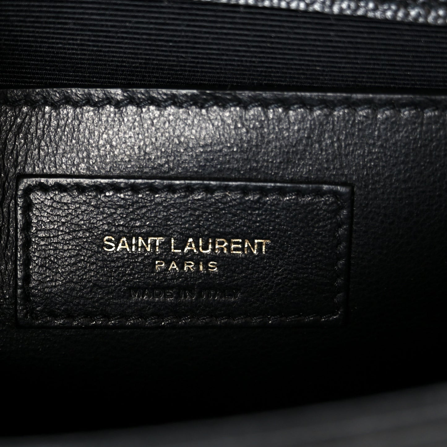 Calfskin Small Classic Monogram Kate Tassel Satchel Black