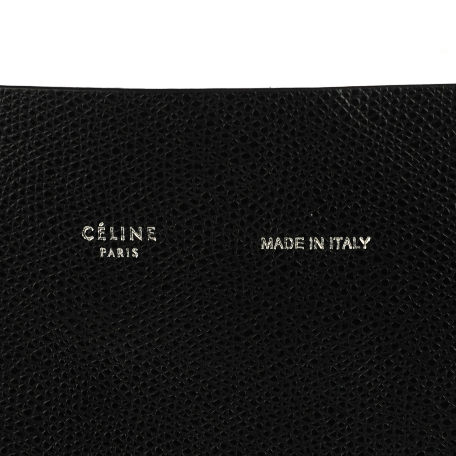 Celine Grained Calfskin Horizontal Cabas Black 7 of 12