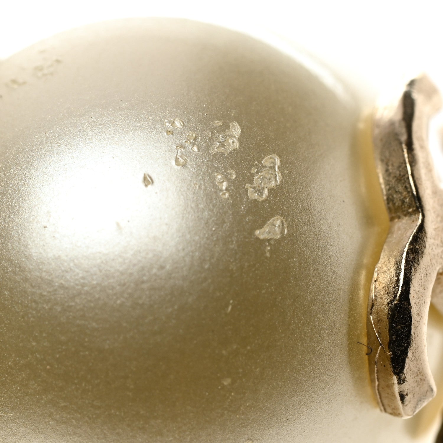 Chanel Pearl CC Large Earrings Gold 5 of 7