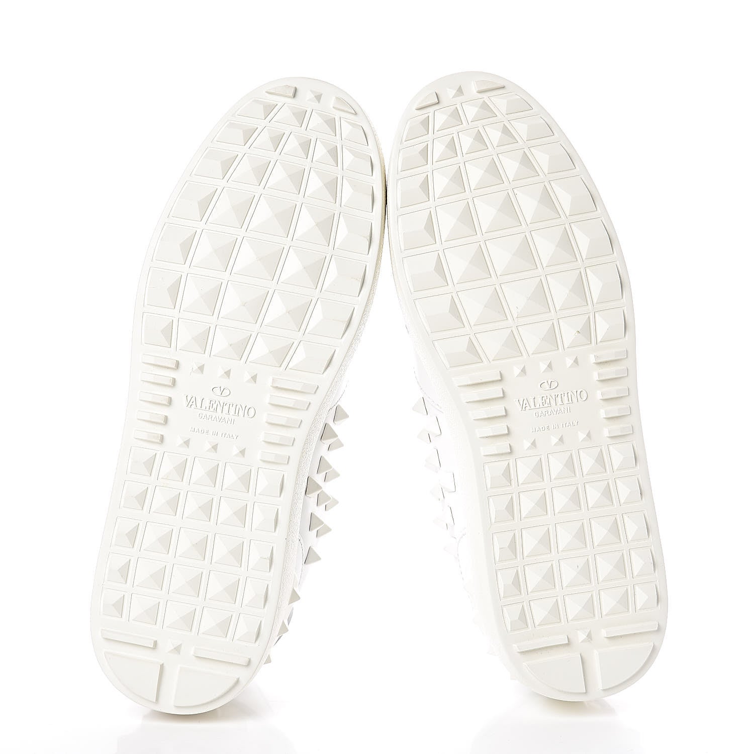 Valentino Garavani Calfskin Rock Be Low Top Sneakers 36 White 6 of 11