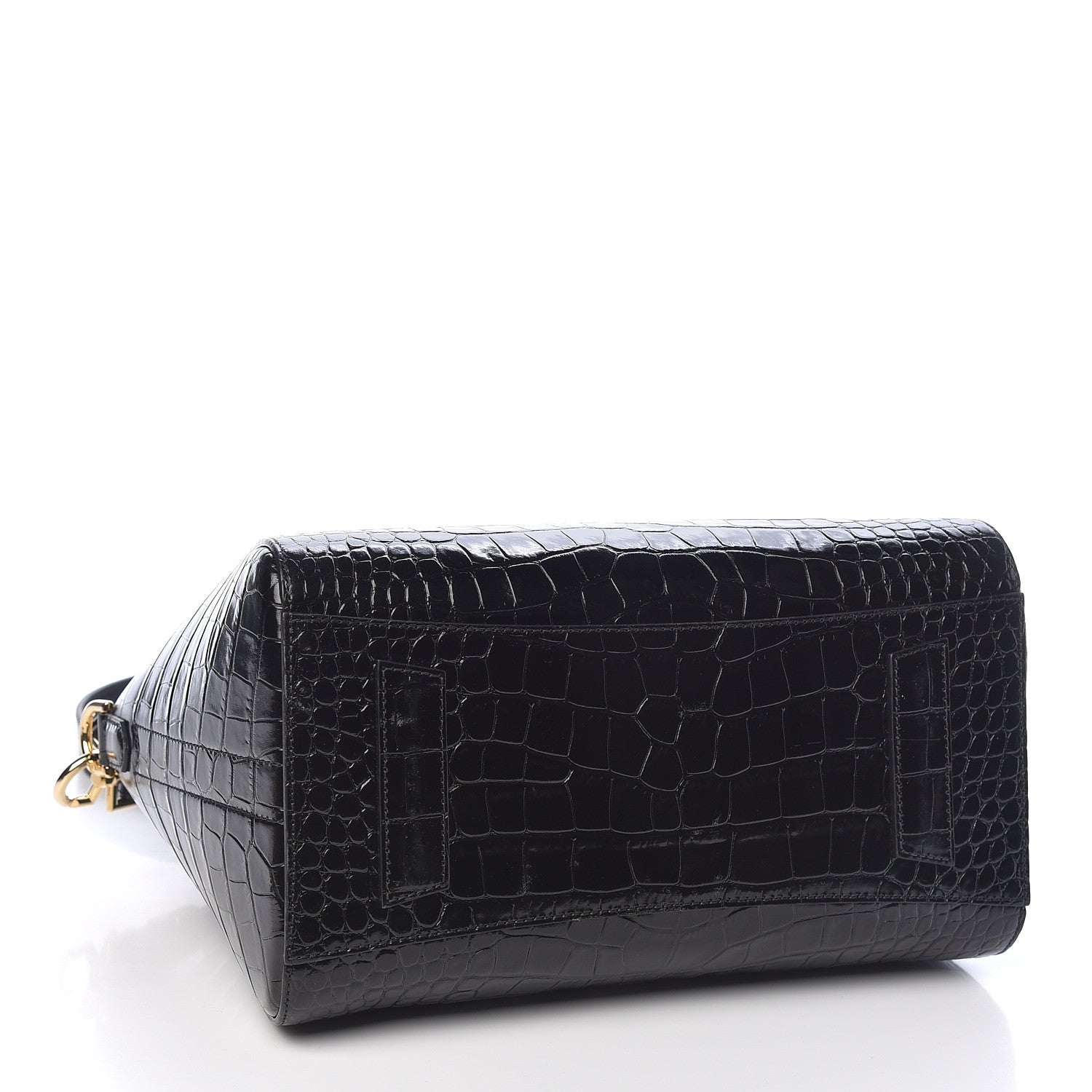 Givenchy Calfskin Crocodile Embossed Small Antigona Black 4 of 10