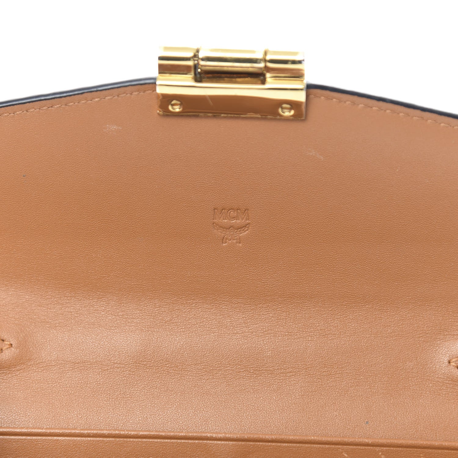 MCM Visetos Large Patricia Wallet On Chain Cognac 6 of 15