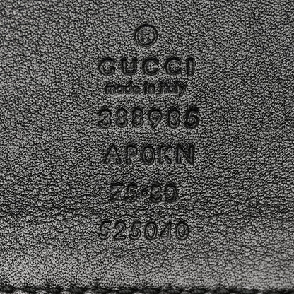 Gucci Moon Calfskin Studded Belt 75 30 Black 5 of 5