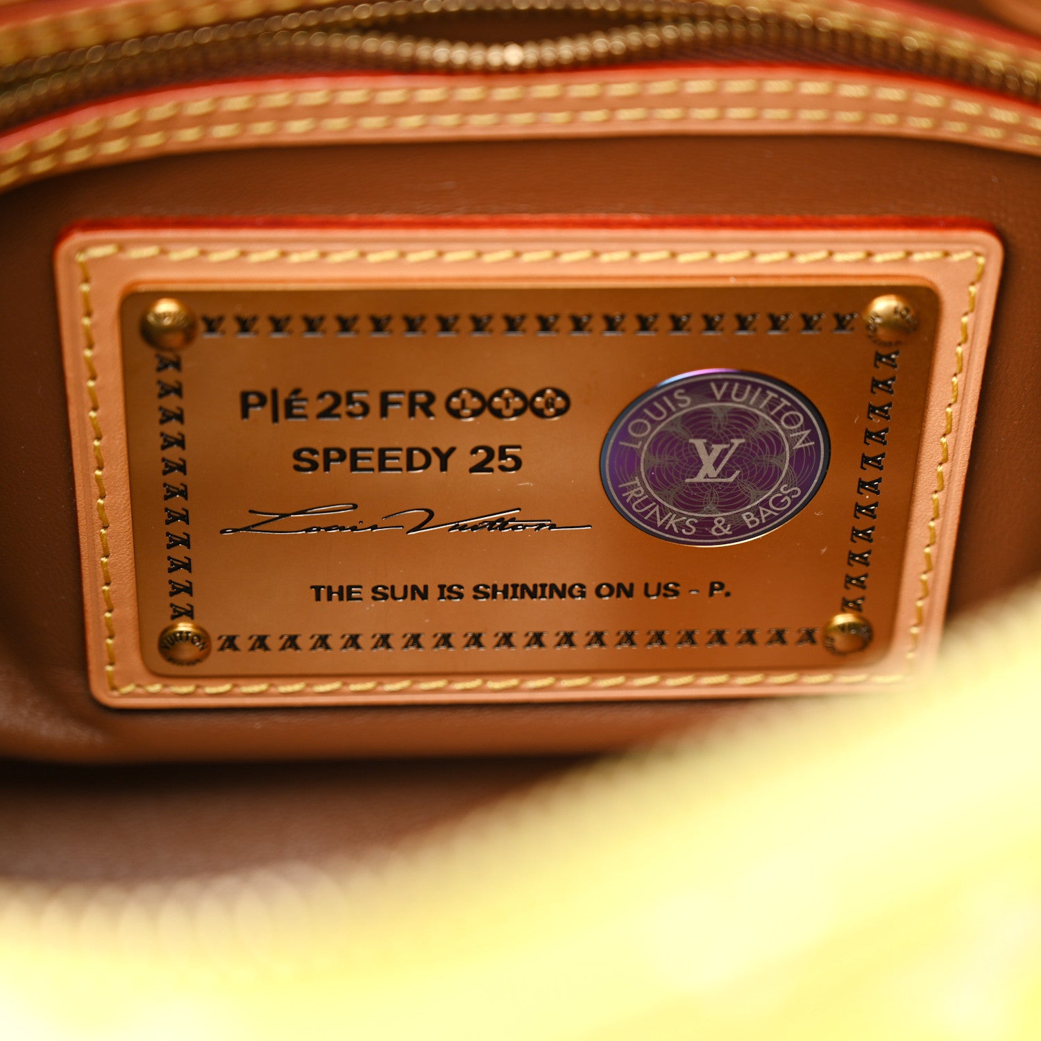 Louis Vuitton Calfskin Monogram Speedy P9 Bandouliere 25 Lemonade Yellow 7 of 12
