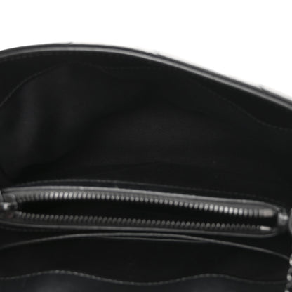 Saint Laurent Calfskin Y Quilted Monogram Monochrome Small Loulou Chain Satchel Black 5 of 10