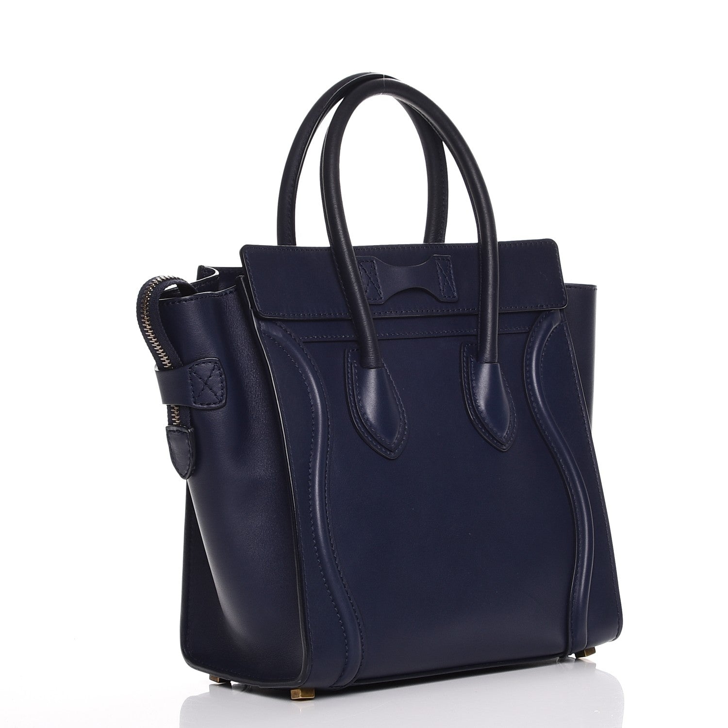 Celine Smooth Calfskin Micro Luggage Navy Blue 3 of 7