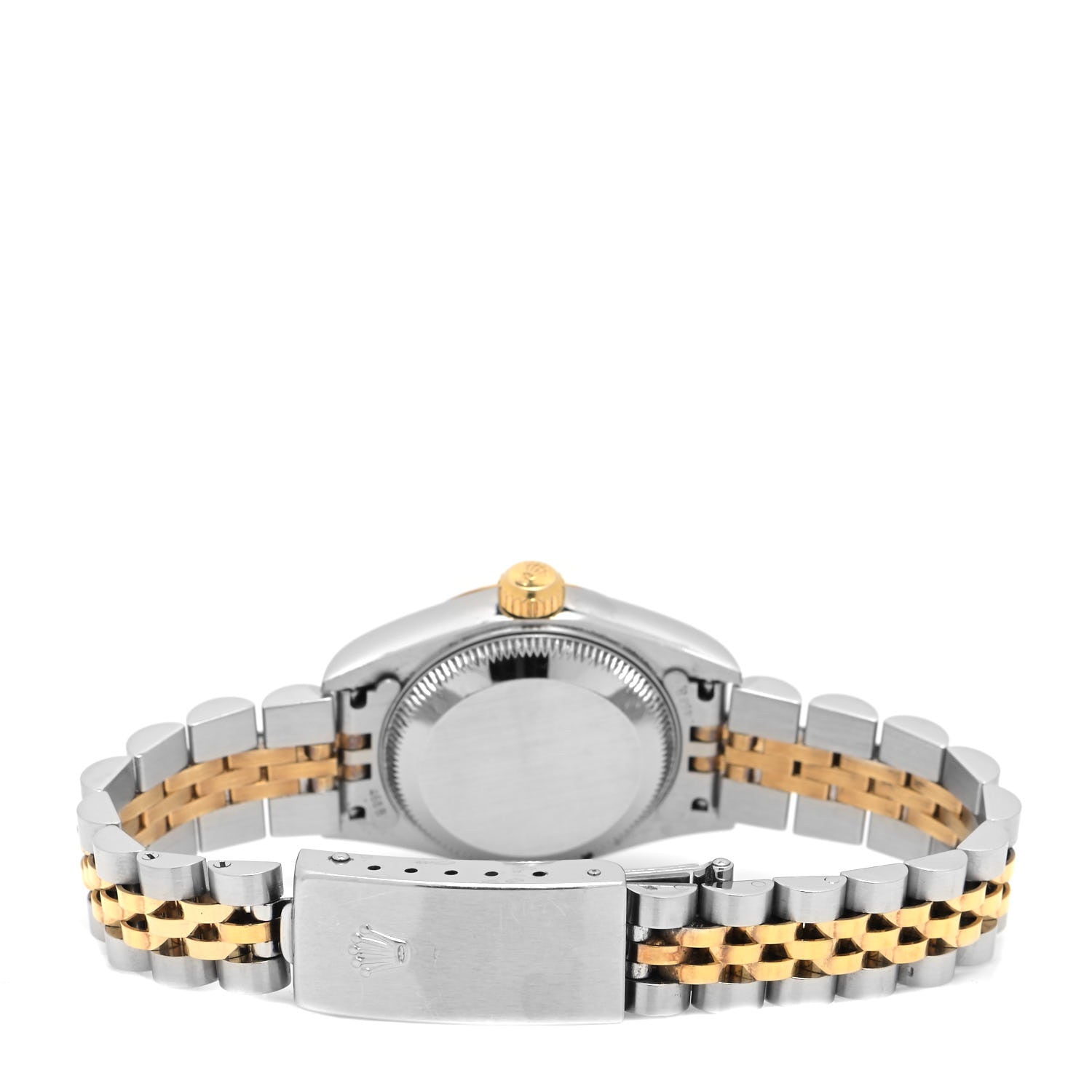 Rolex Stainless Steel 18K Yellow Gold 26mm Oyster Perpetual Datejust Watch White 79173 3 of 4
