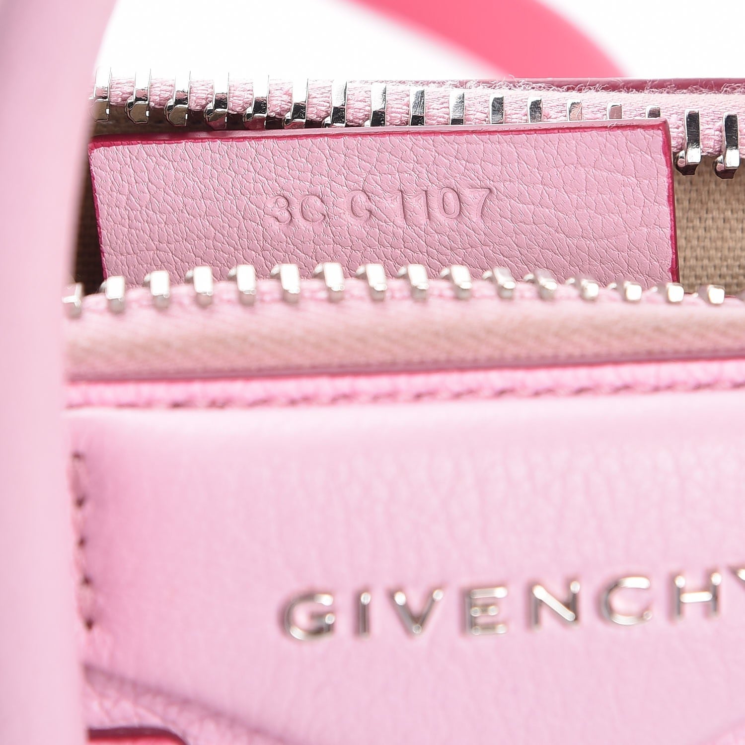 Givenchy Sugar Goatskin Mini Tri-Color Antigona Bright Pink White Fuchsia 7 of 8