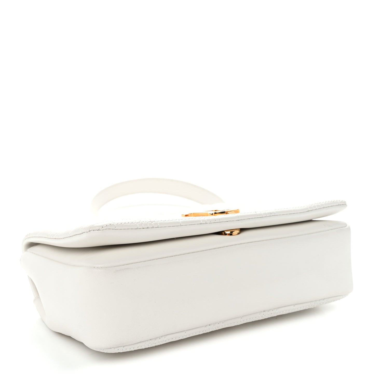 Lambskin Quilted Small Lola Bag White