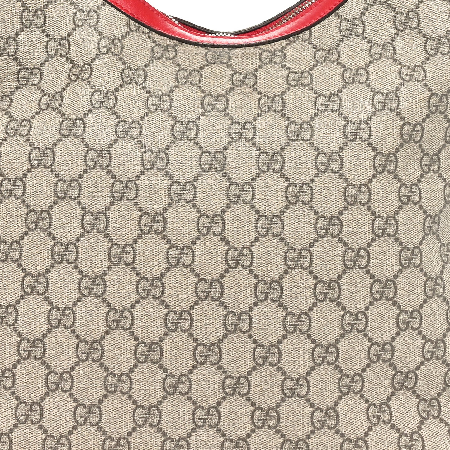GG Supreme Monogram Linea A Hobo Red