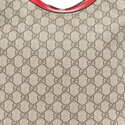 Gucci GG Supreme Monogram Linea A Hobo Red 8 of 11