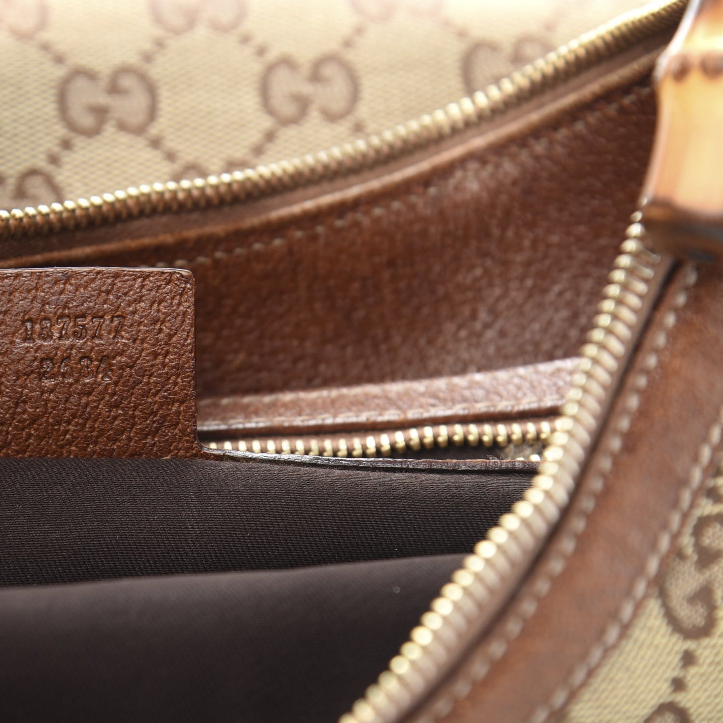 Monogram Bamboo Ring Hobo Brown