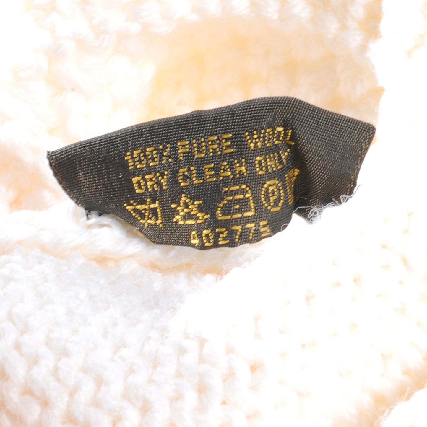Wool Bonnet Beanie Hat Ivory