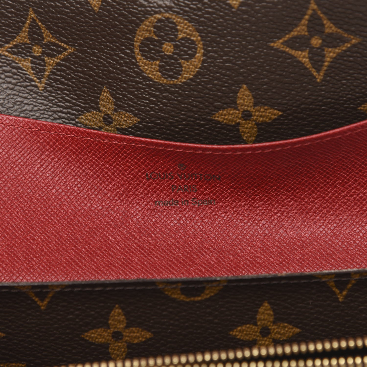 Louis Vuitton Monogram Emilie Wallet Red 6 of 12