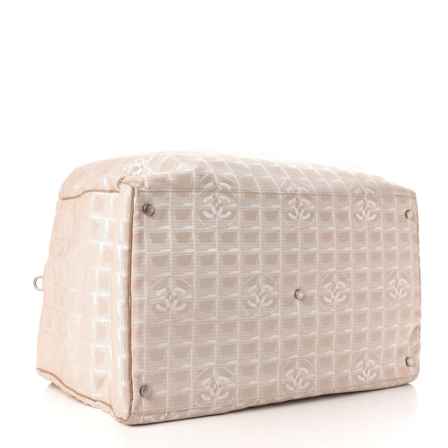 Chanel Nylon Travel Duffle Beige 3 of 11