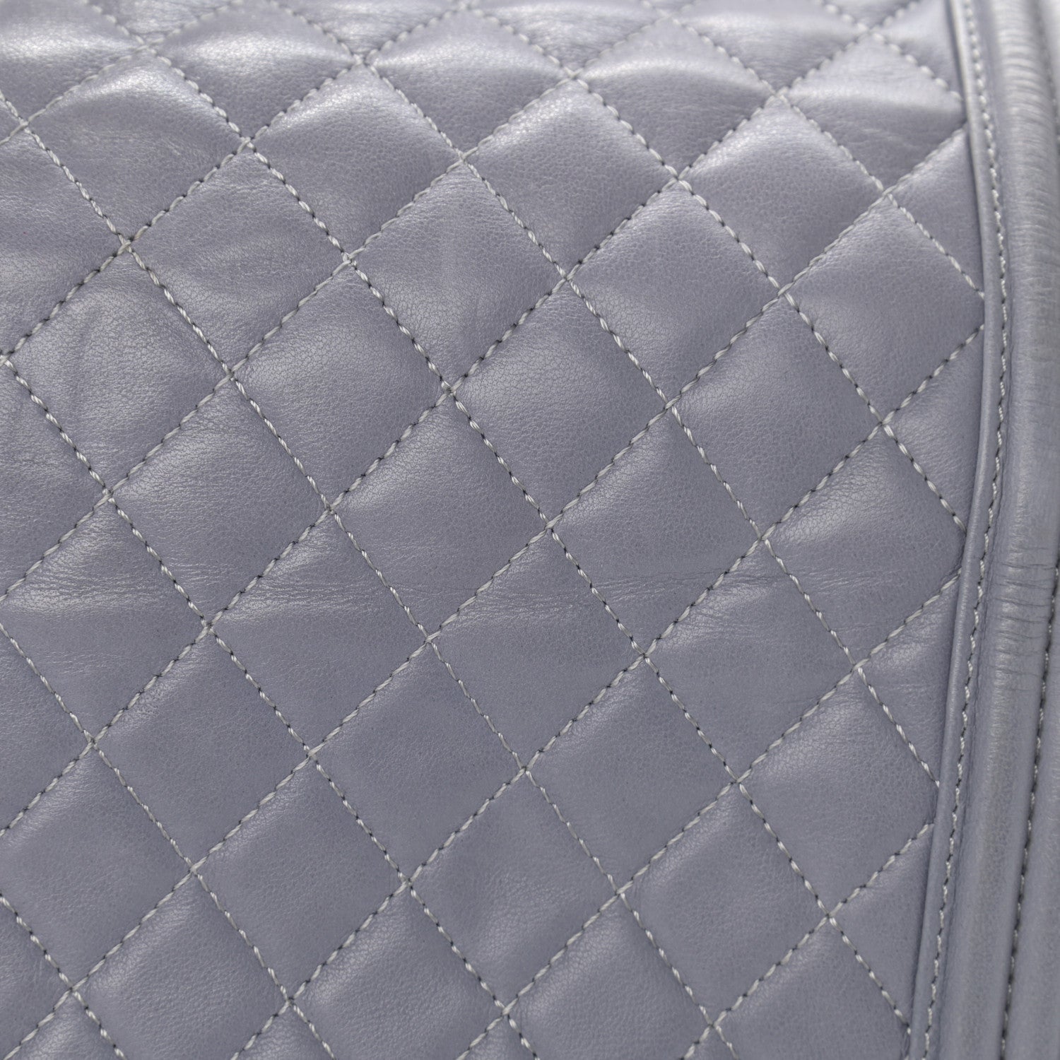 Chanel Lambskin Quilted Large Boy Flap Grey 12 of 15