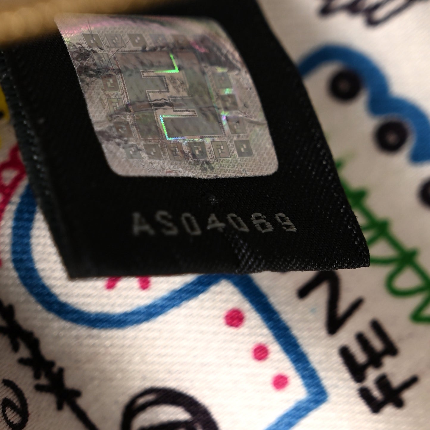 Nappa Logo Embossed Baguette White