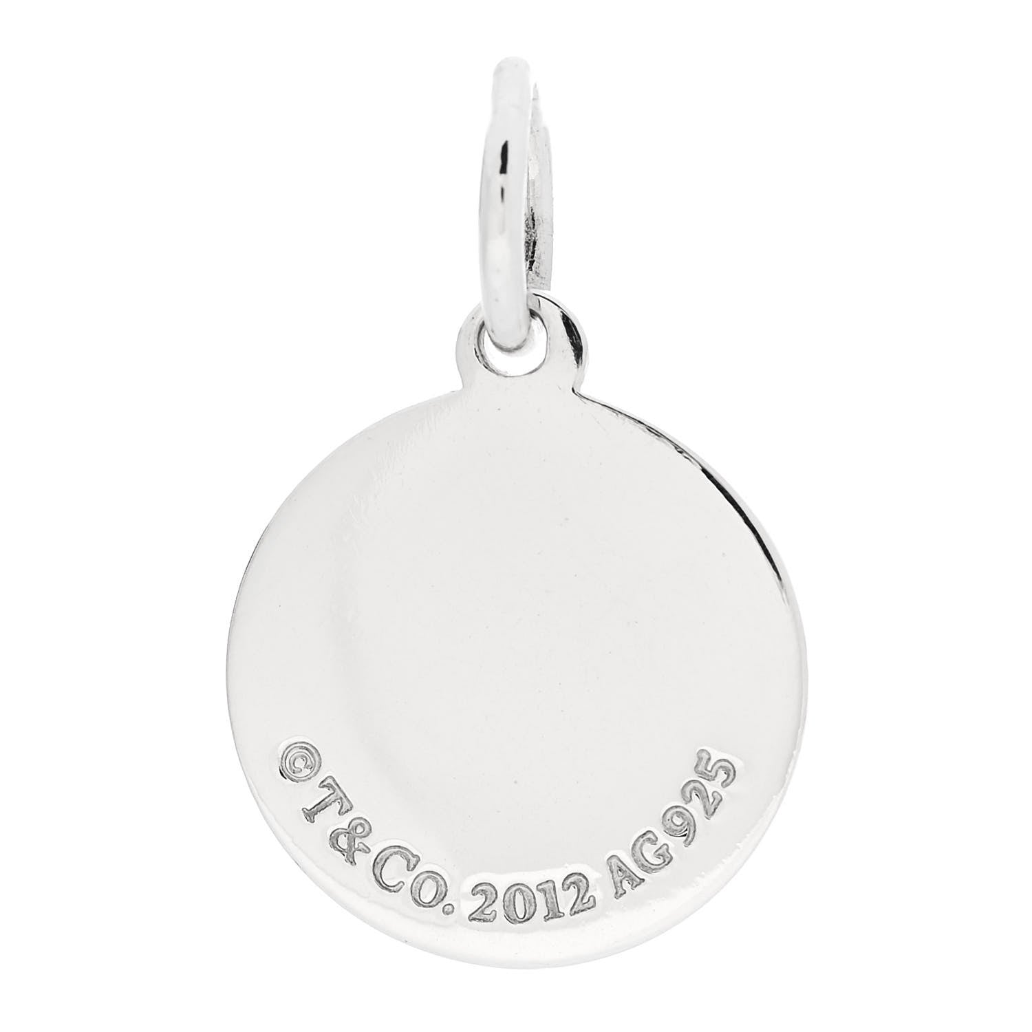 Tiffany Sterling Silver Tiffany Round Charm 3 of 4