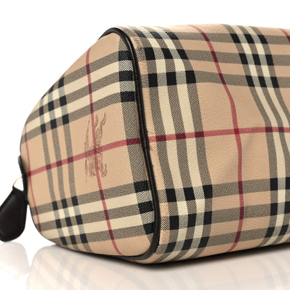 Burberry Haymarket Check Small Chester Bowling Bag Chocolate 9 of 11