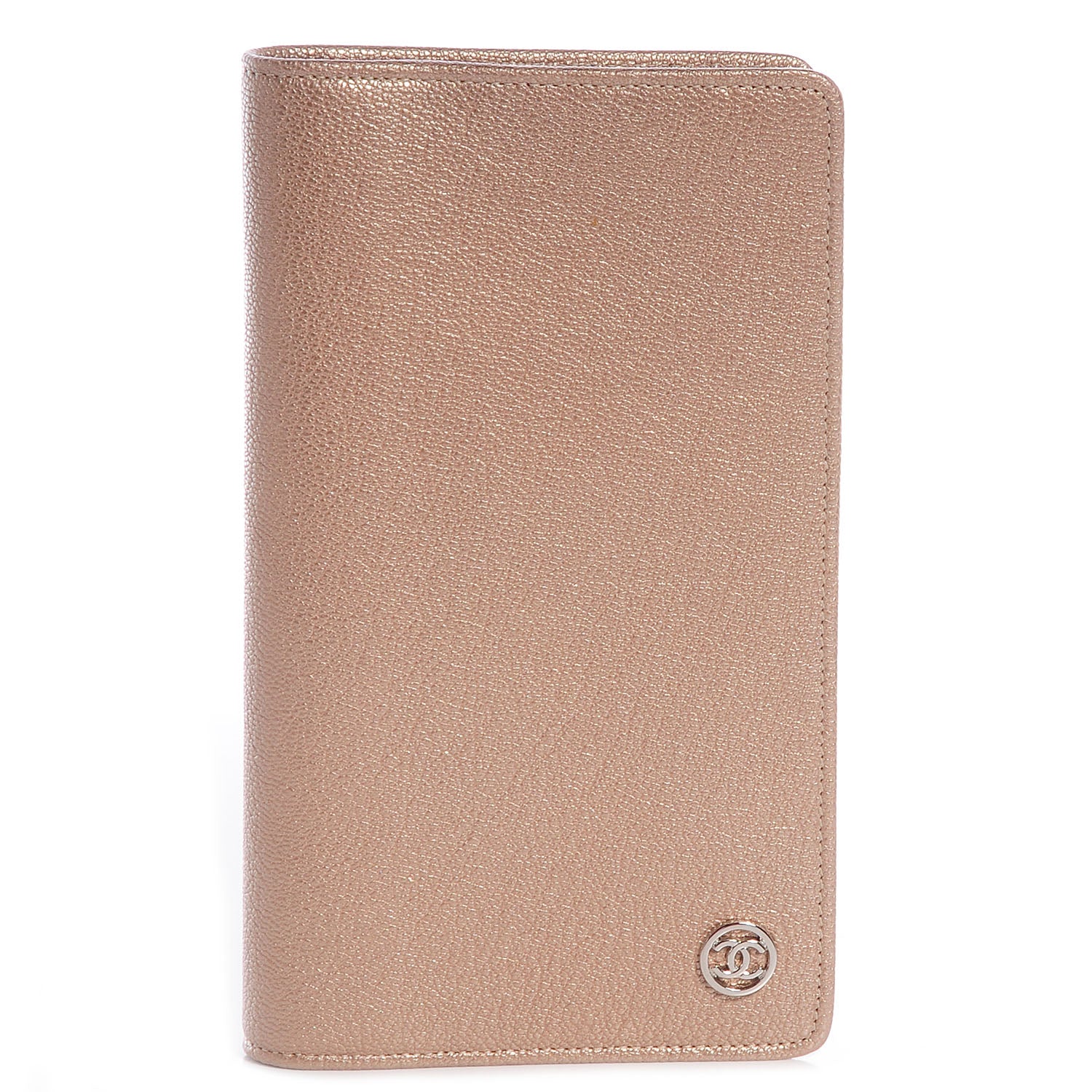 Chanel Metallic Calfskin Yen Wallet Gold 1 of 9