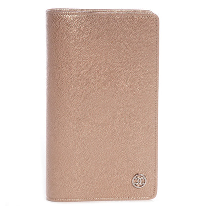 Chanel Metallic Calfskin Yen Wallet Gold 1 of 9