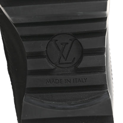 Louis Vuitton Suede Calfskin Jacquard Since 1854 Laureate Platform Desert Boots 37 Black 9 of 10