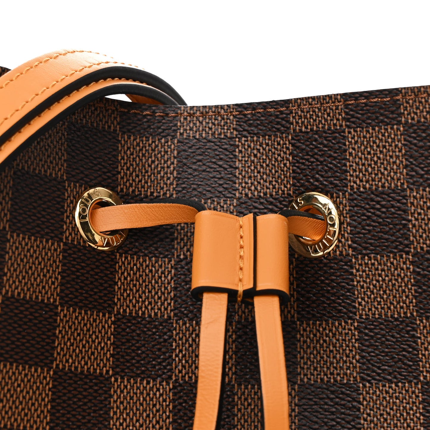 Damier Ebene Neonoe MM Safran