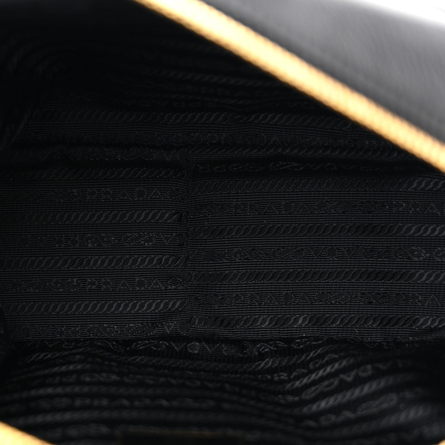 Prada Glace Calfskin Embossed Logo Crossbody Black 5 of 10
