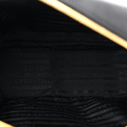 Prada Glace Calfskin Embossed Logo Crossbody Black 5 of 10