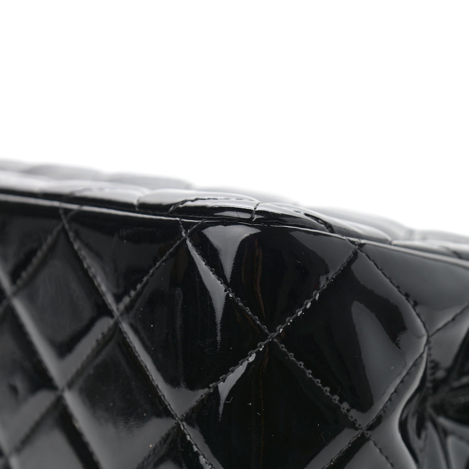 Chanel Patent Quilted Jumbo Double Flap Black 11 of 12