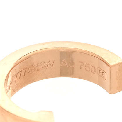 Cartier 18K Pink Gold Small LOVE Hoop Earrings 5 of 5