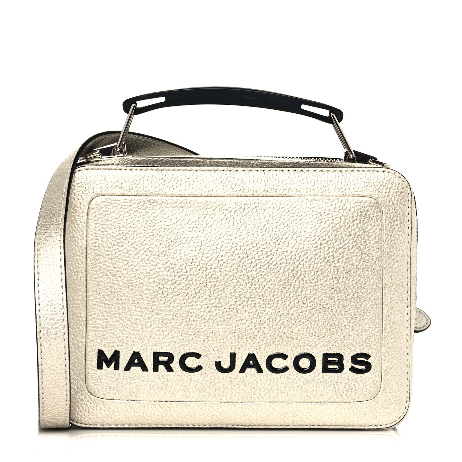 Marc Jacobs Metallic Calfskin The Box 20 Crossbody Gold 1 of 10