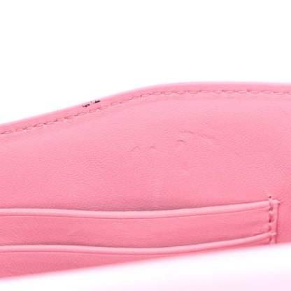 Balenciaga Shiny Calfskin Crocodile Embossed Ghost Sling Bag Pink 12 of 16