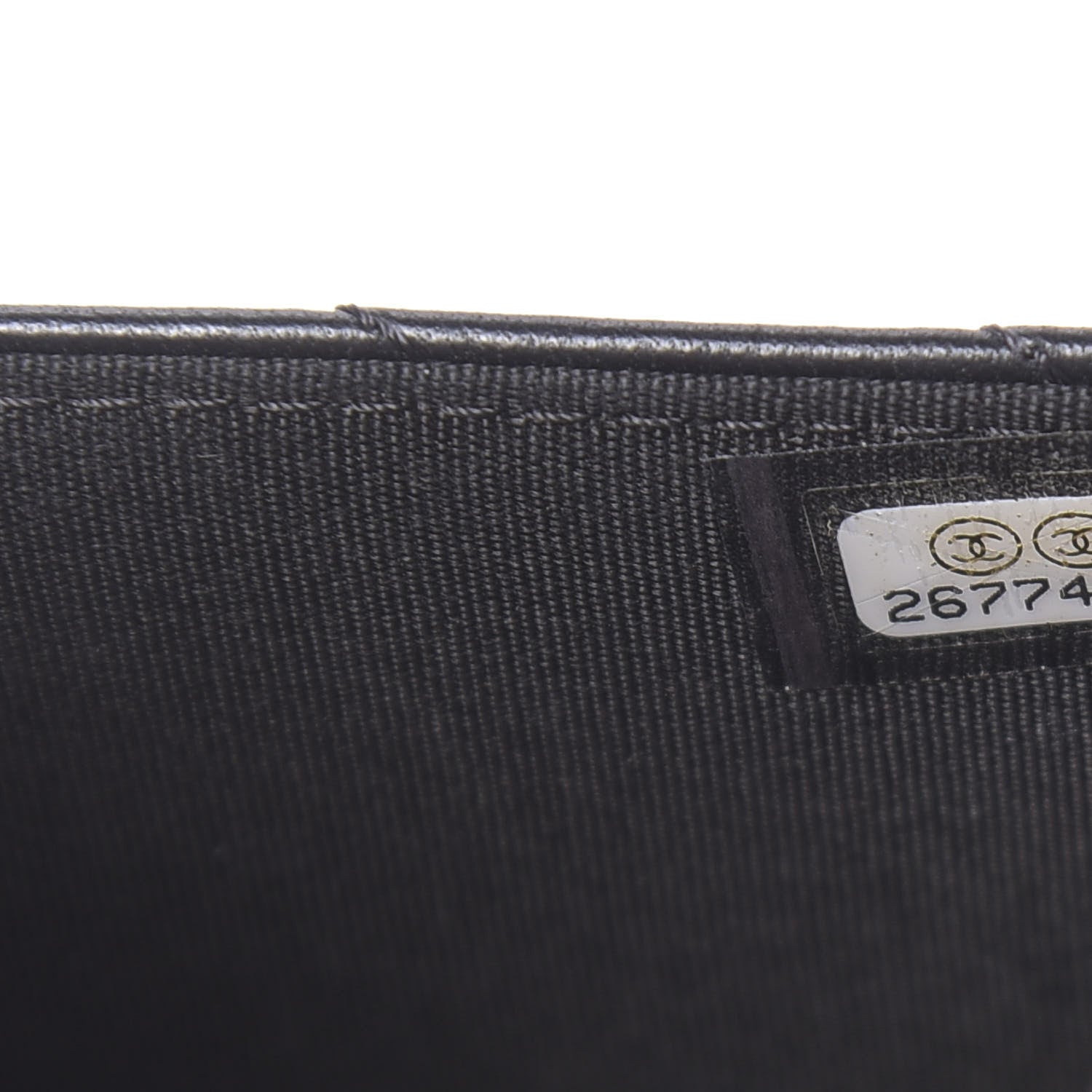 Chanel Lambskin Chevron Quilted Trendy CC Wallet On Chain WOC Black 8 of 15
