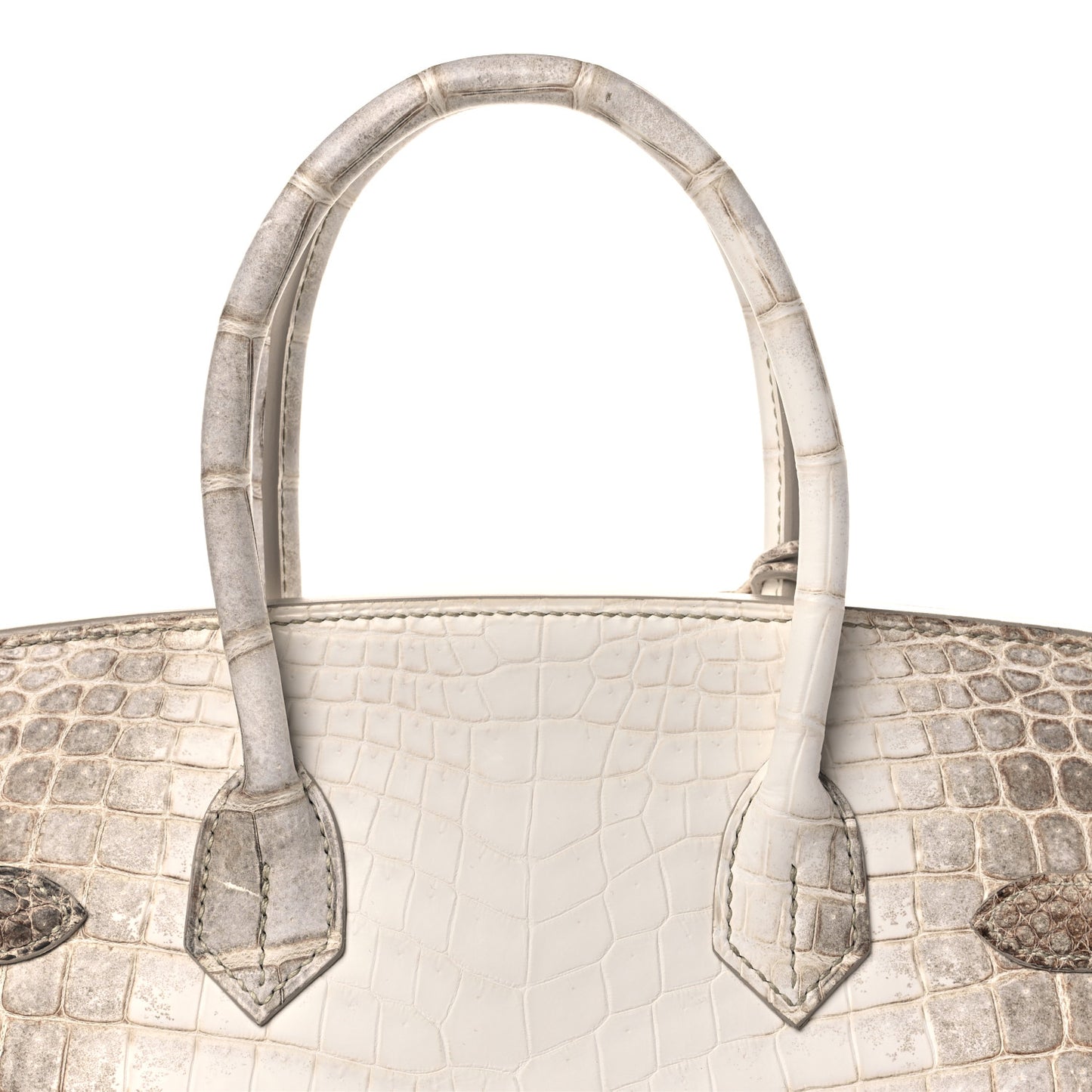 Matte Niloticus Crocodile Himalaya Birkin 30 Blanc