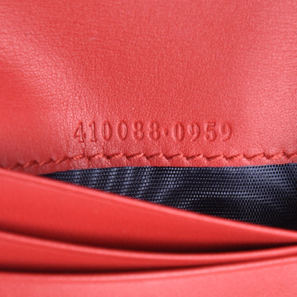 Gucci GG Supreme Monogram Blooms Card Case Beige Blue Navy Hibiscus Red 7 of 8
