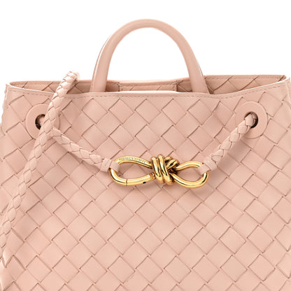 Bottega Veneta Nappa Intrecciato Small Andiamo Shoulder Bag Lotus 7 of 9