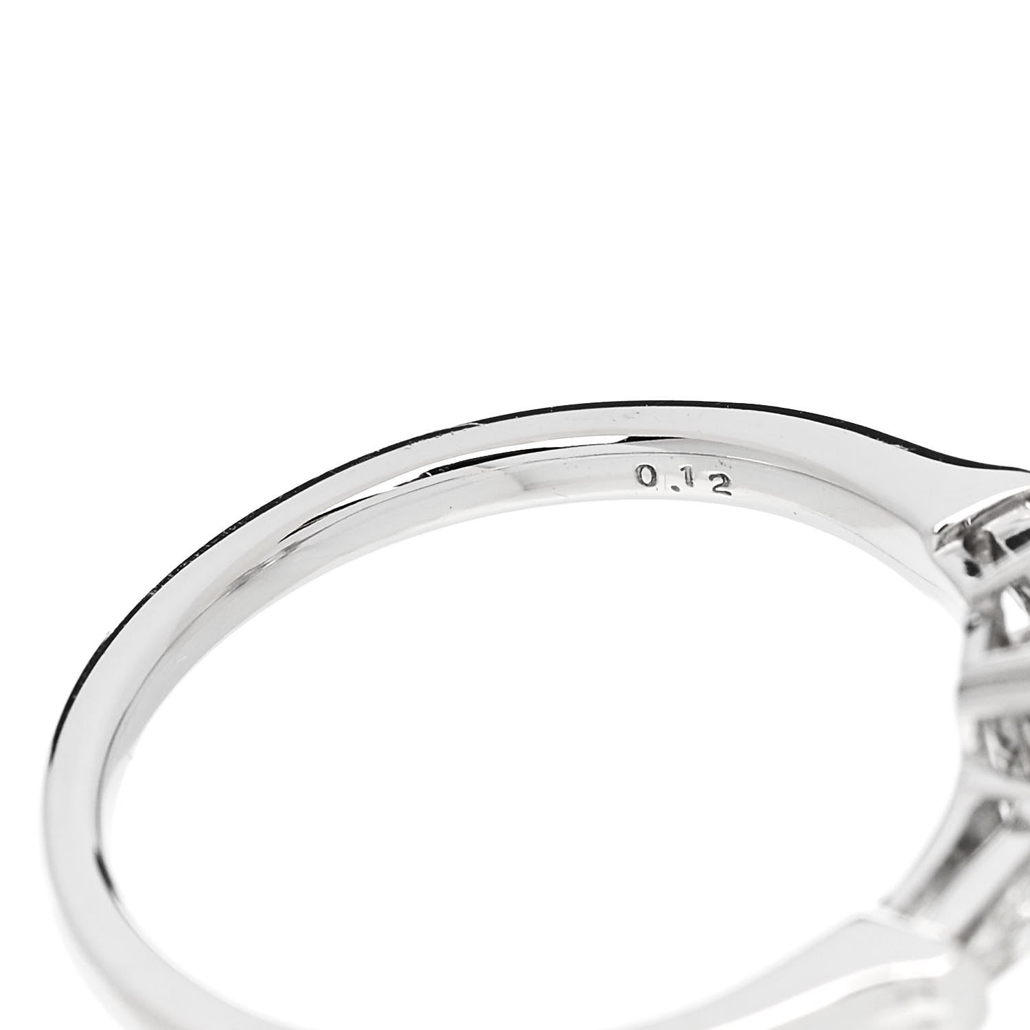 Parker & West by FASHIONPHILE Platinum Diamond 1.157ct Emerald Cut Tapered Baguette Engagement Ring  50 5.25 10 of 10