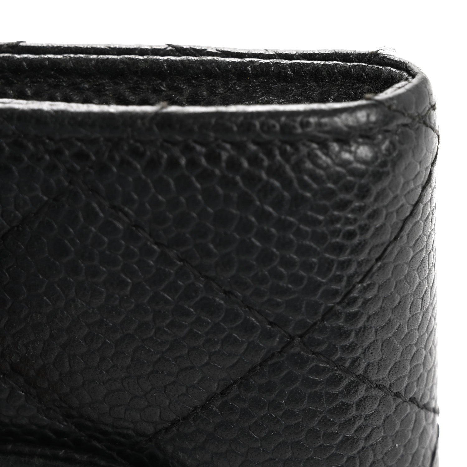 Chanel Caviar Quilted Flap Card Holder Wallet Black 9 of 12